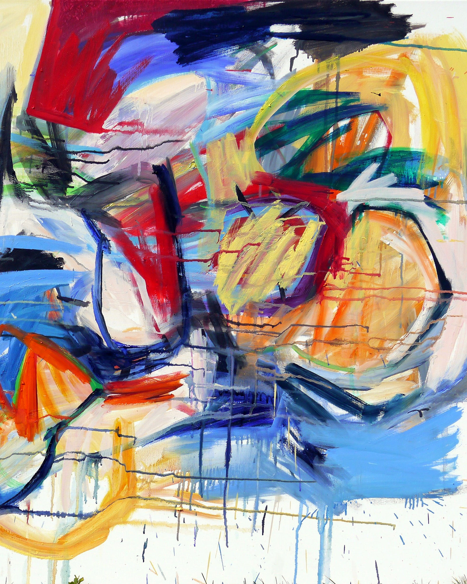 Exhibition "nah dran" Paintings collages drawings, Berlin Kreuzberg | Gallery Sophie Vandre